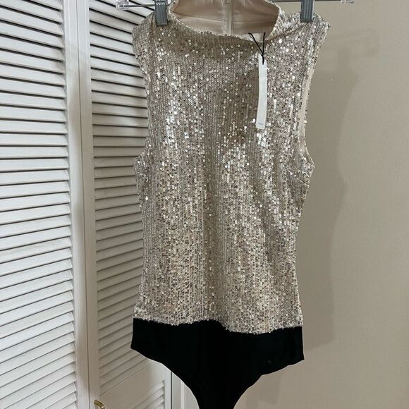 7 For All Mankind Sequin Bodysuit - Picture 6 of 9